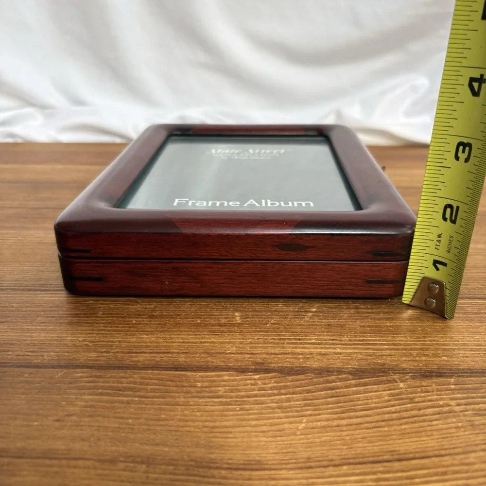 Burnes State Street Collection Wood 5x7 Photo Frame Album Holds 40 Photos